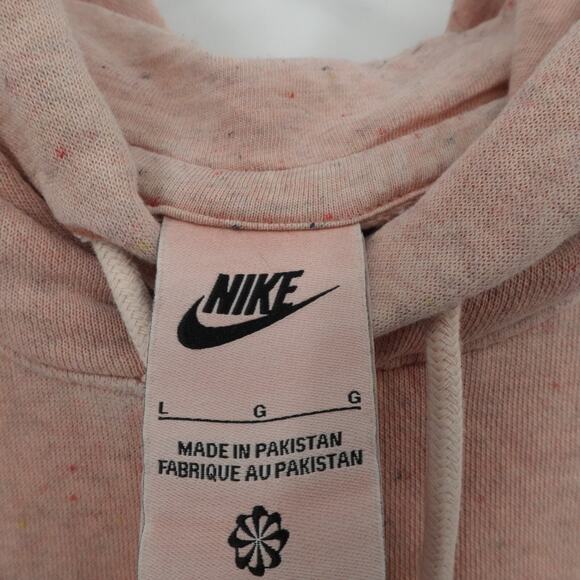 Nike Hoodie Mens Large Pink Club Fleece Revival Pullover‎ Swoosh DQ4663-691 - Picture 3 of 11